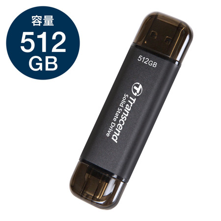 Picture of Transcend's smallest portable SSDESD310C  SSD 512GB