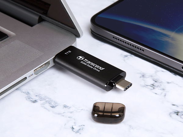 Picture of Transcend's smallest portable SSDESD310C  SSD 1TB