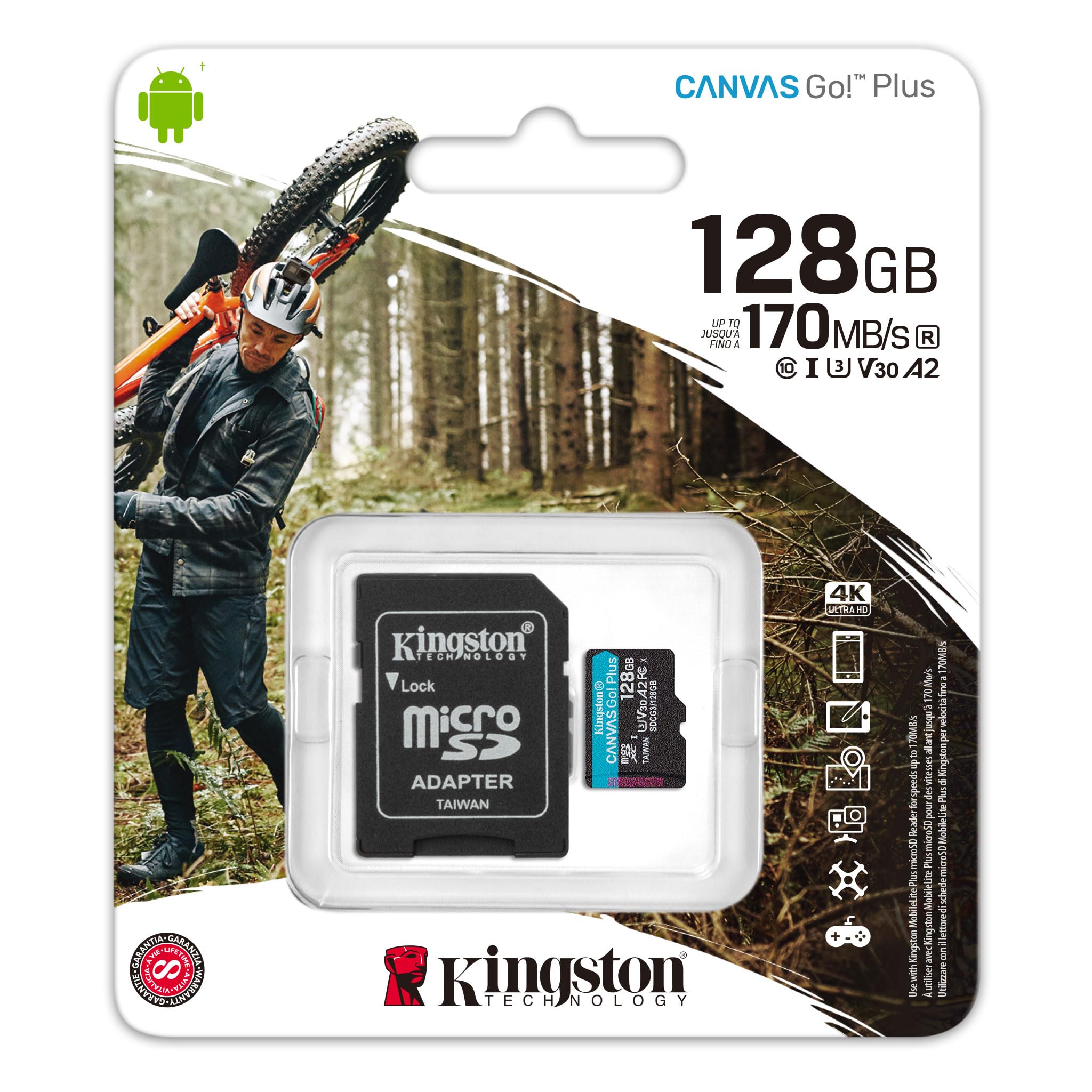 MICRO SD KINGSTON 128G WITH ADAPTER