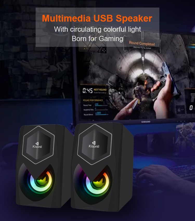 KISONLI L1020 USB Speaker RGB 3