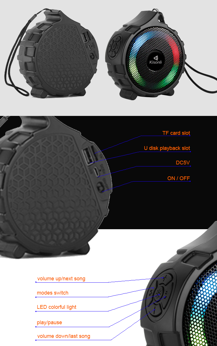 KISONLI S11 Bluetooth Speaker 8