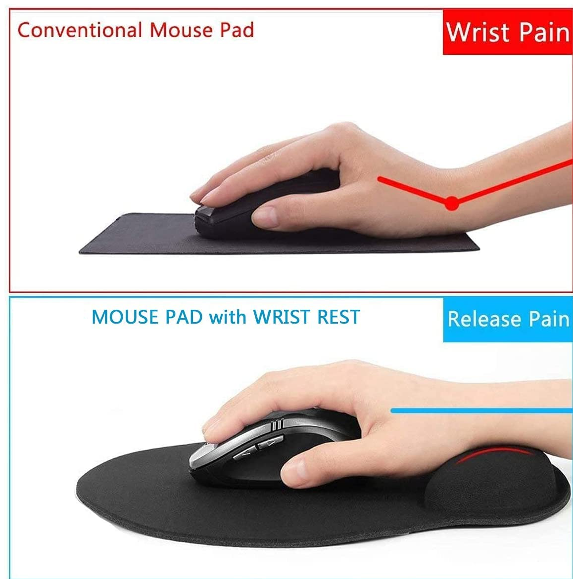 Mouse Pad Gel Wrist H18 6