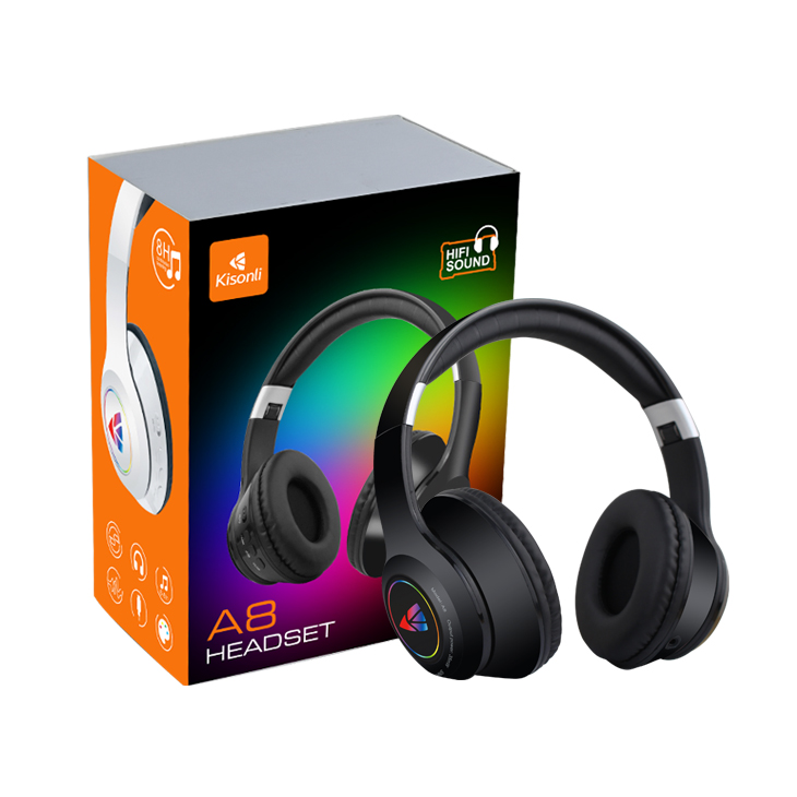 KISONLI Headphone Gaming Headset Bluetooth A8