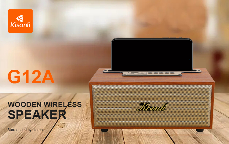 KISONLI G12A Wooden Bluetooth Speaker ( 3 Colors