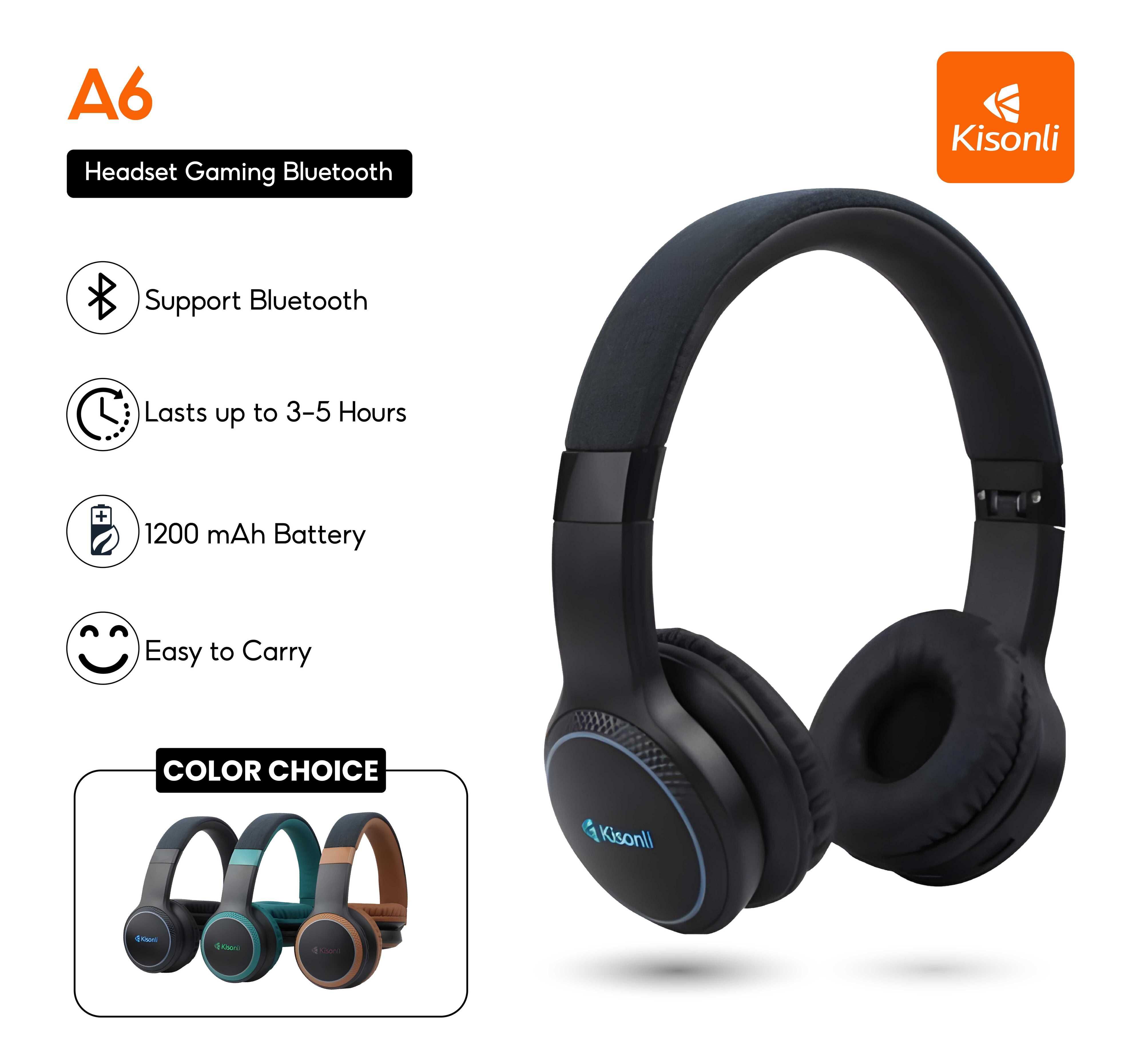 KISONLI HEADSET A6 RGB BLUETOOTH 4