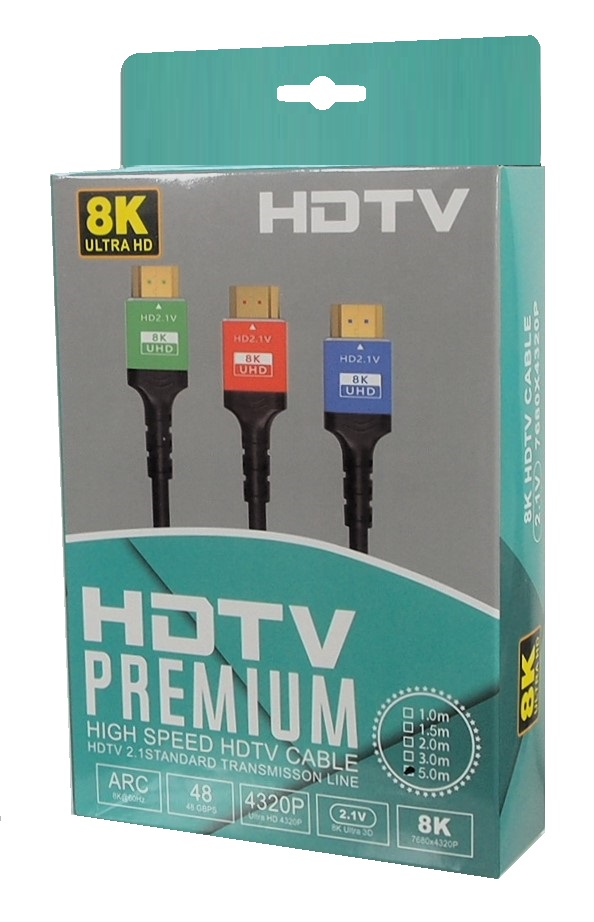 CABLE HDMI 2M 8K BOXED 5