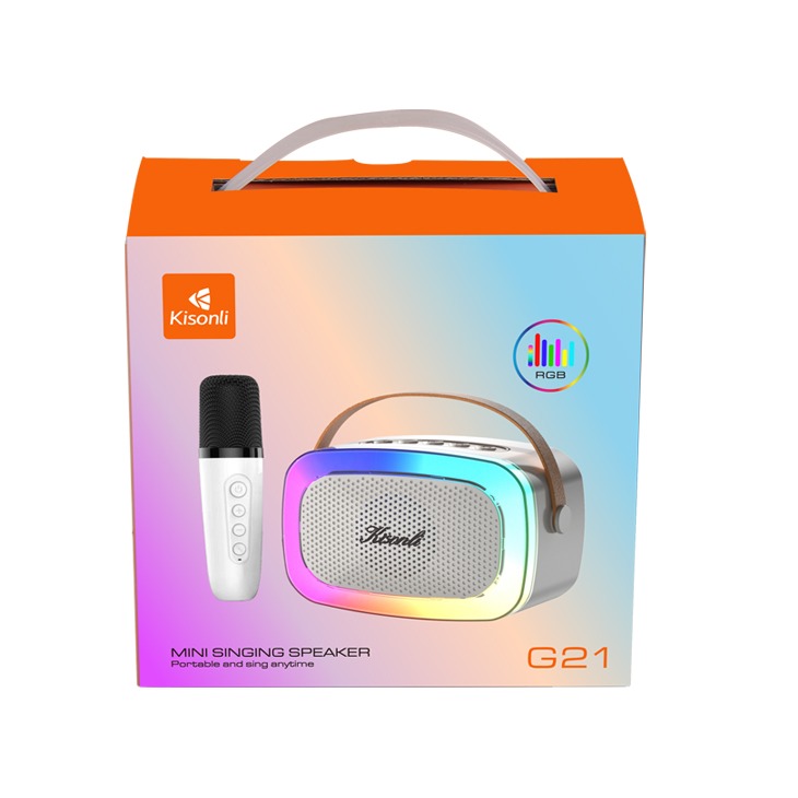 Kisonli G21 Rechargeable Wireless RGB Speaker ( 2 Colors 5