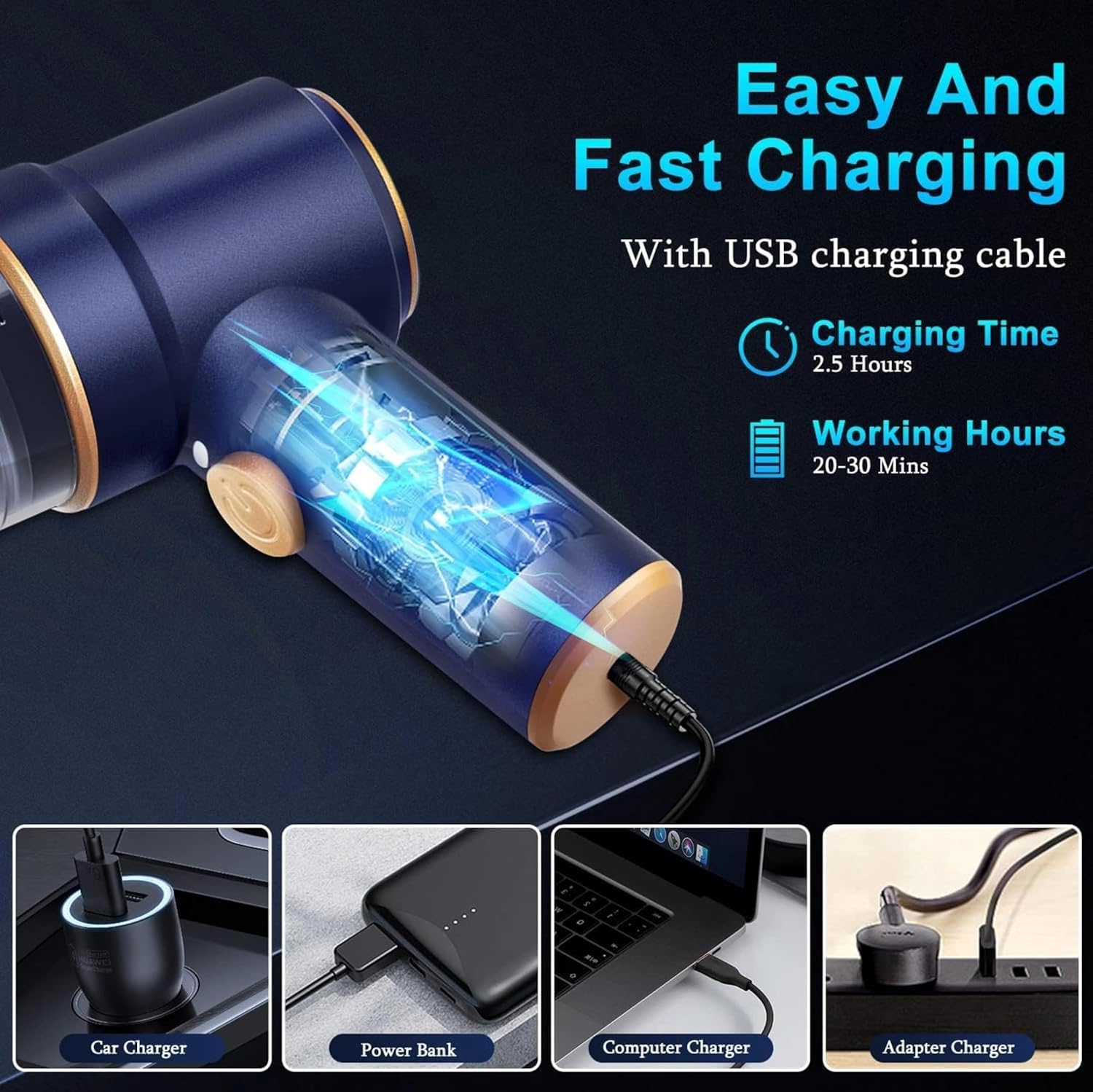 MULTIPURPOSE RECHARGEABLE VACUUM CLEANER F6001 3