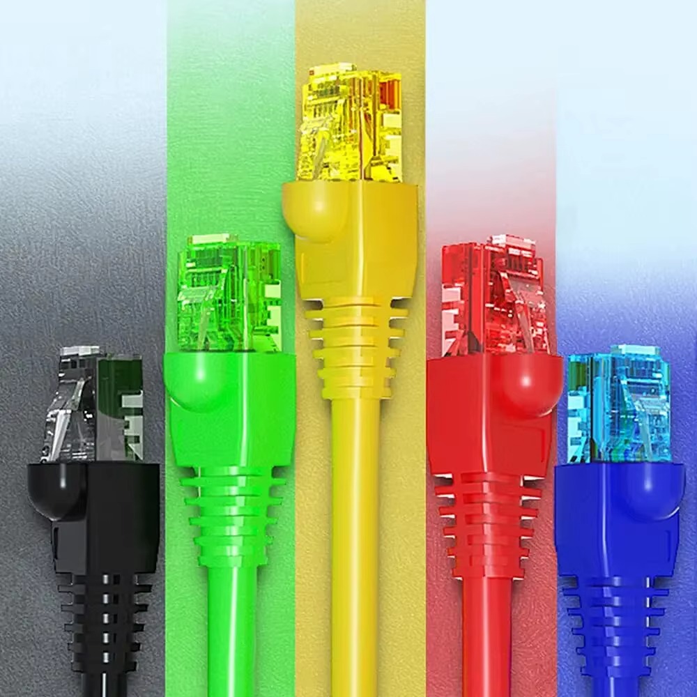 100 PIECES RG45 CAT 6 OPEN SIDE COLORED PACKED 2