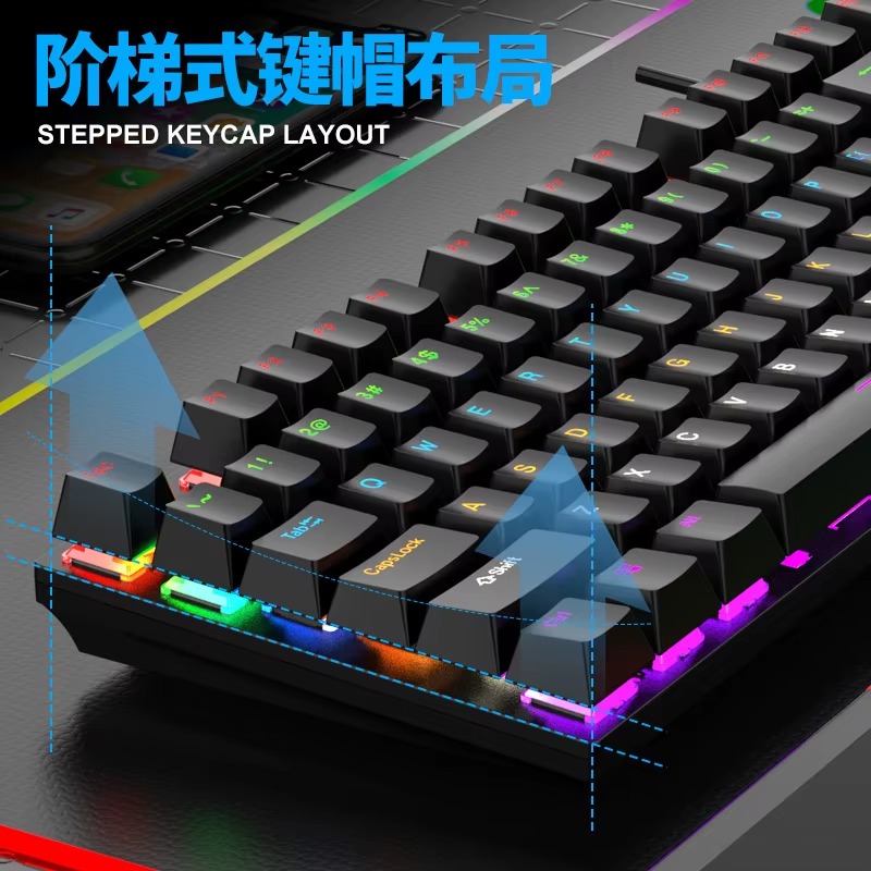 Km600 Rgb K Snake Mechanical Keyboard Mouse Set 4