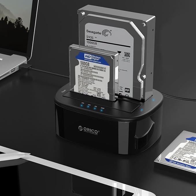 DOCKING STATION 2 BAY ORICO 3.0 SPEED 2 INPUT HDD SSD