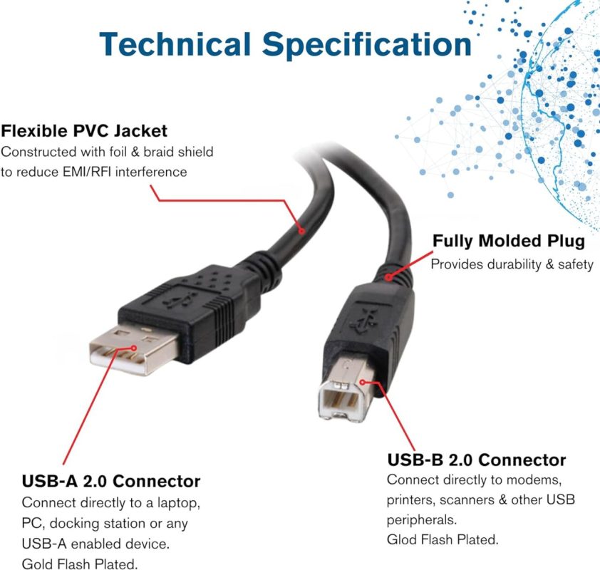 CABLE PRINTER 1.5M 2.0 5