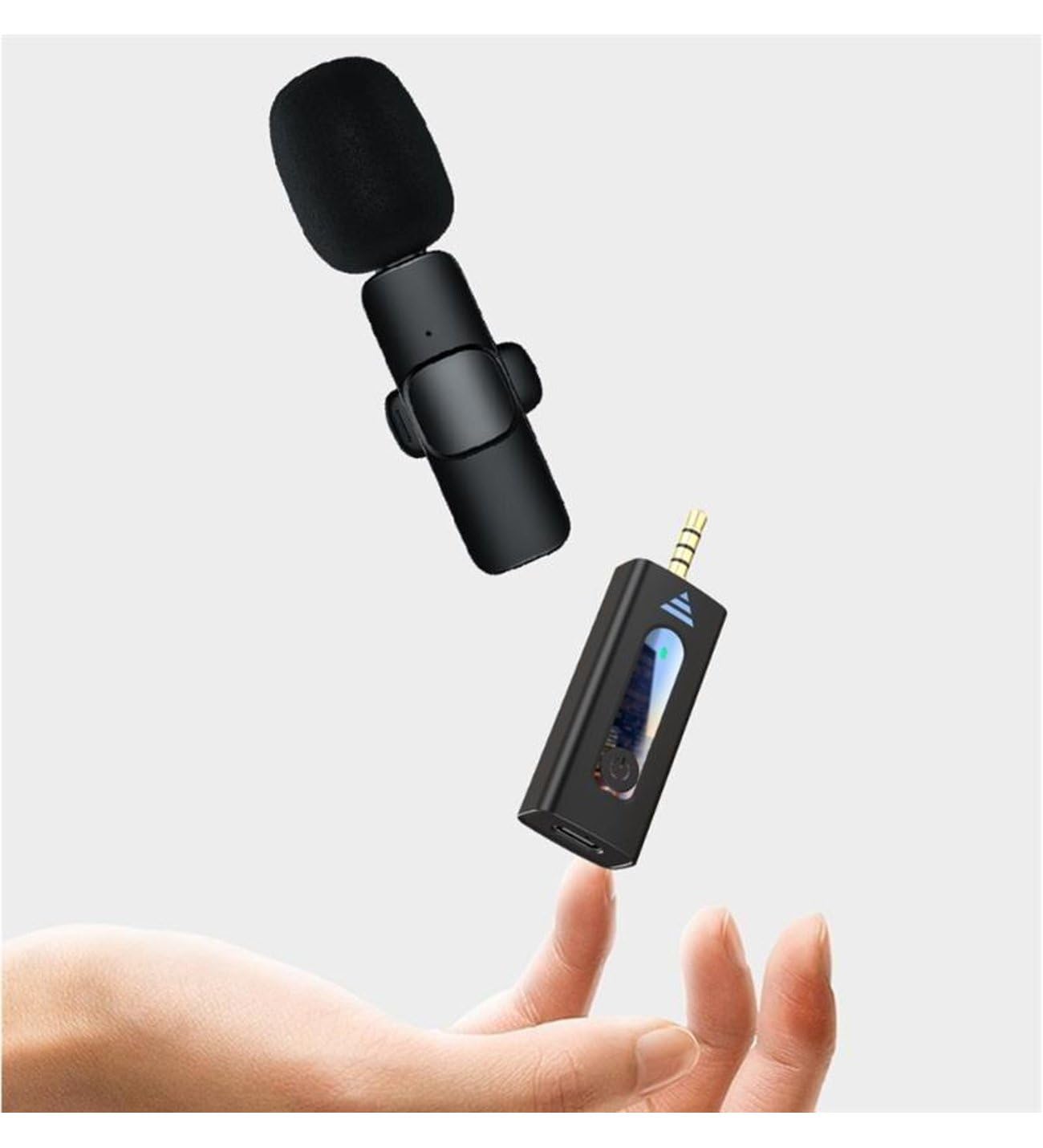 K35 DUAL WIRELESS 2 MICROPHONES AUX PLUG 2