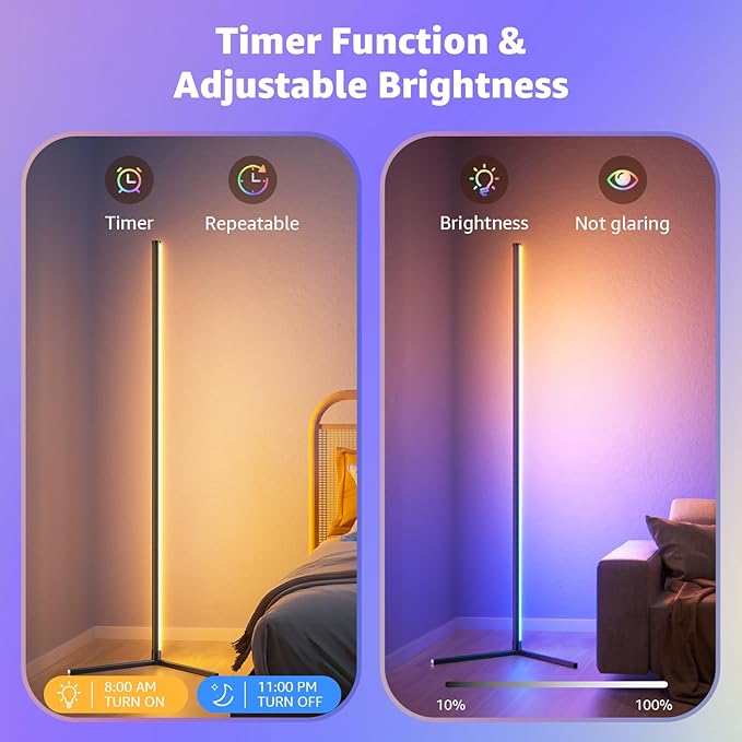 LED 1 METER FLOOR STAND RGB LIGHT 6