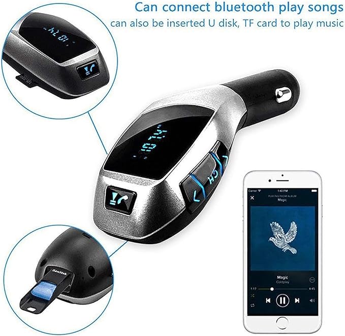CAR FM MODULATOR BLUETOOTH 3 MODELS 4
