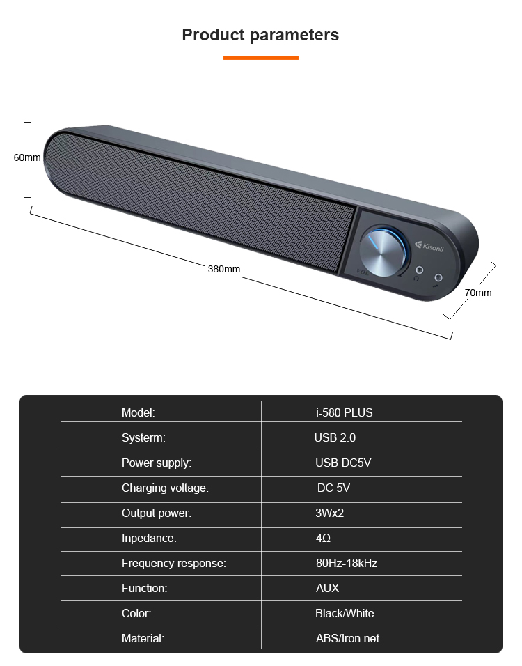 Kisonli I580 Plus Speaker 6