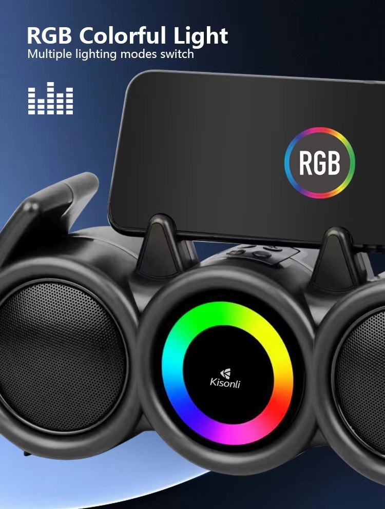 KISONLI LED 918 Bluetooth Speaker RGB 4