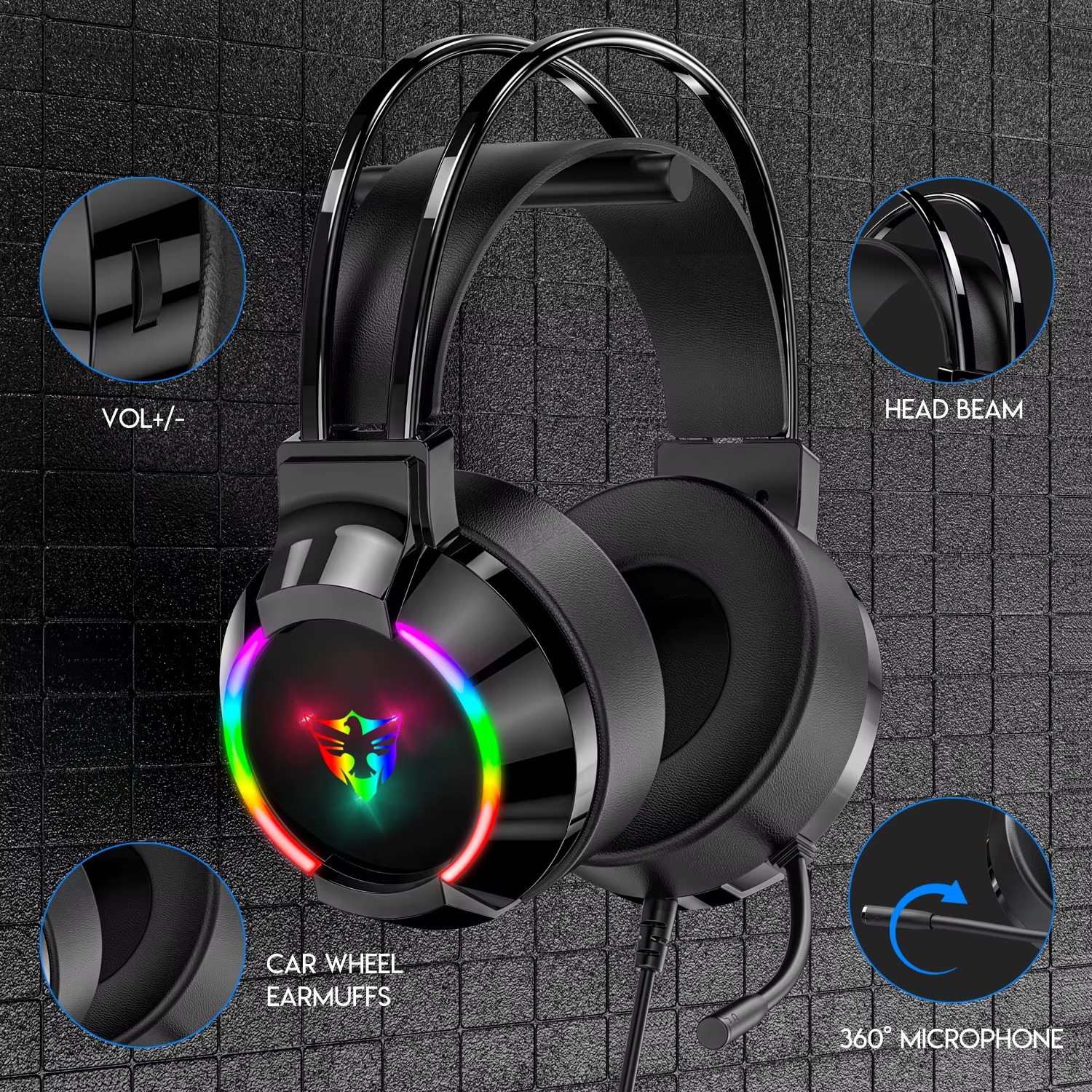 GAMING HEADSET G606 RGB USB 7.1 3