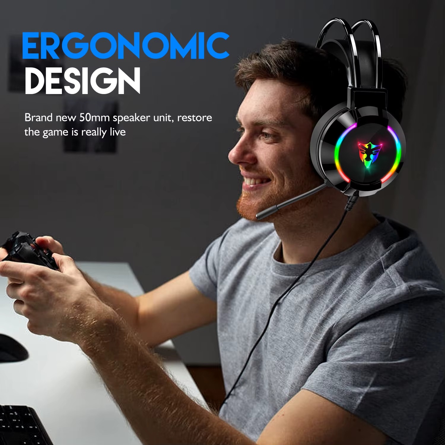GAMING HEADSET G606 RGB USB 7.1 4