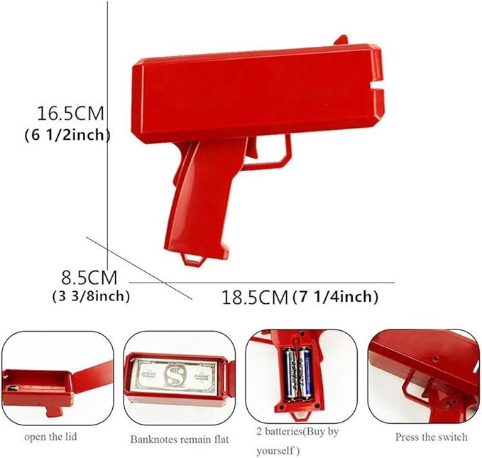 MONEY GUN CASH BLASTER TOY 4