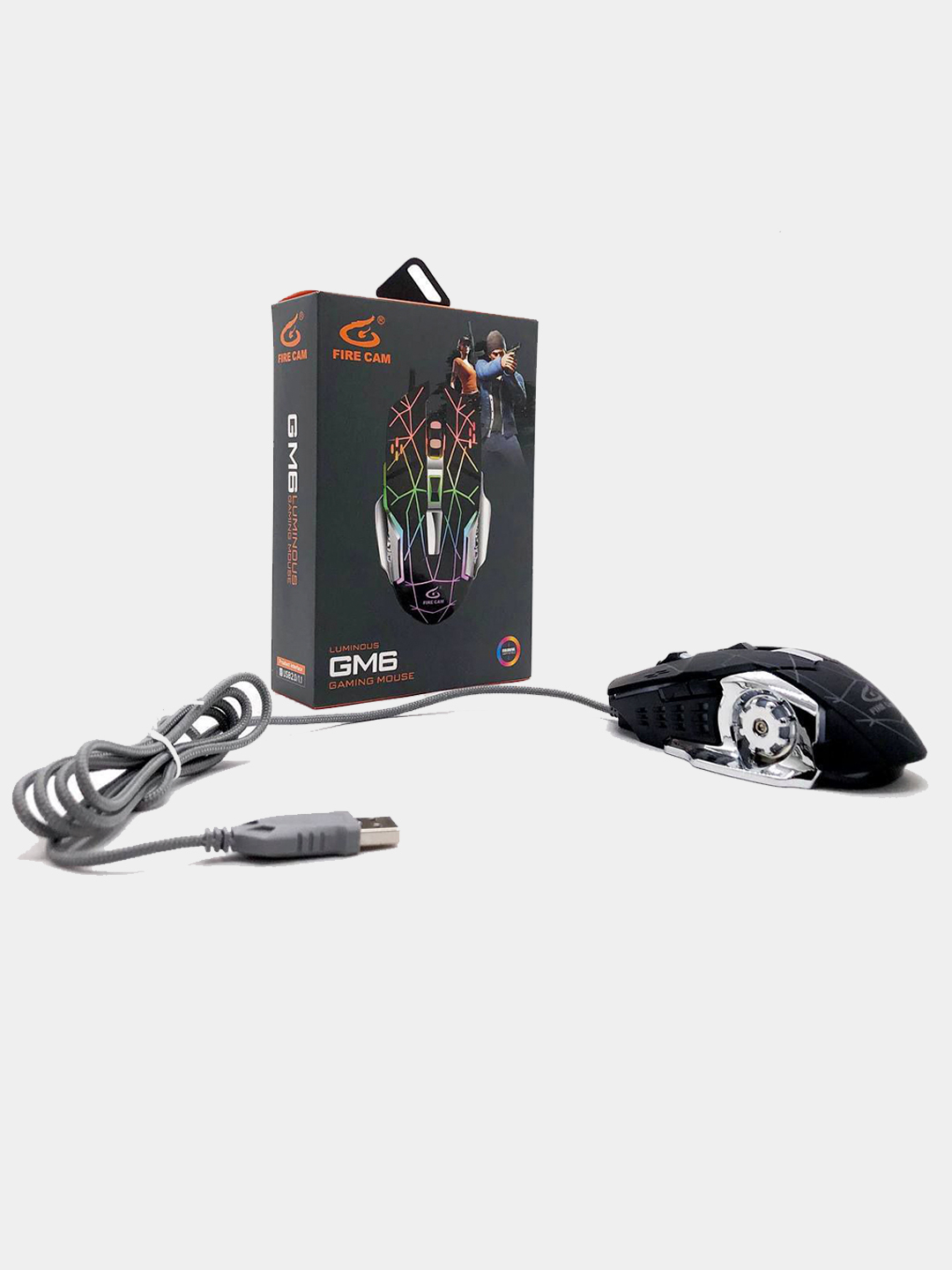 MOUSE FIRE CAM GM6 GAMING RGB 6