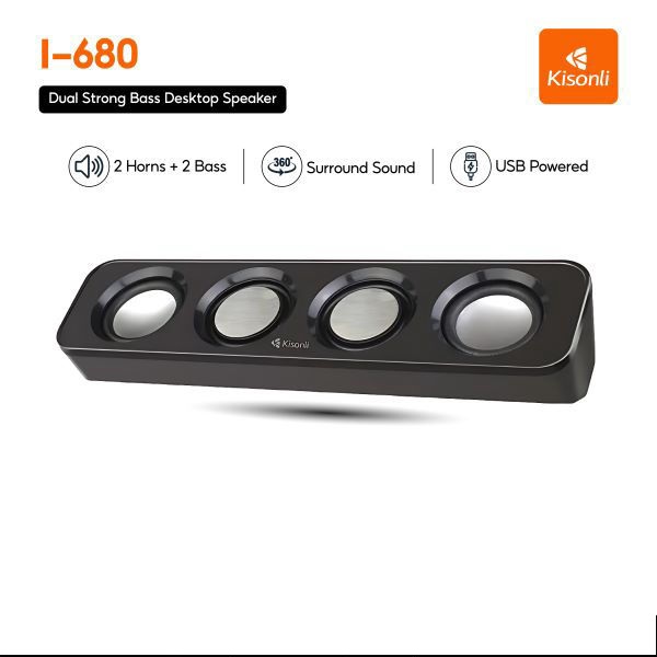 KISONLI I680 2*3W AUX USB