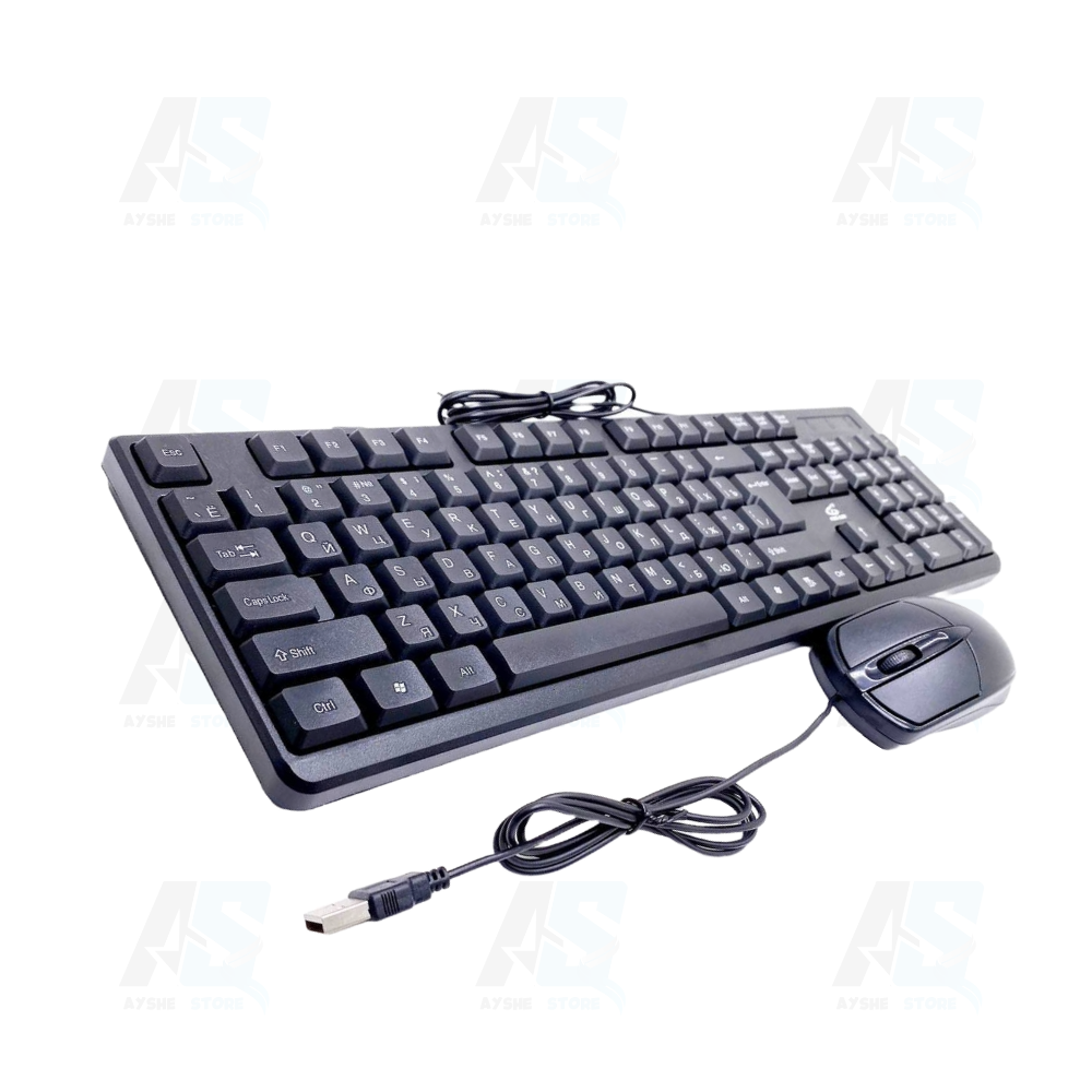 KM101 USB WIRED KEYBOARD & MOUSE COMBO SET 3