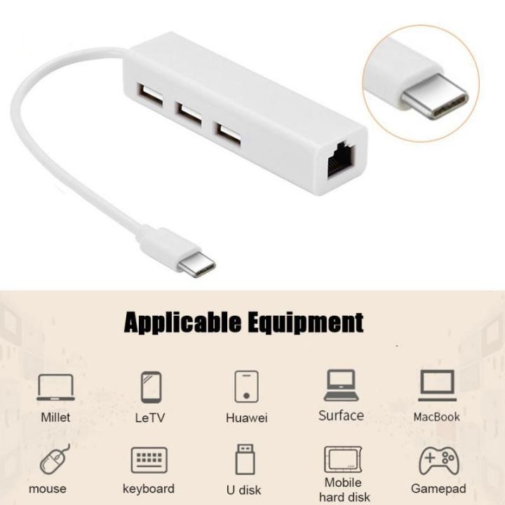 TYPE C LAN GIGABIT & USB HUB 4