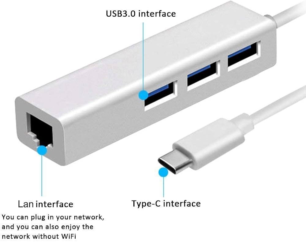 TYPE C LAN GIGABIT & USB HUB 3