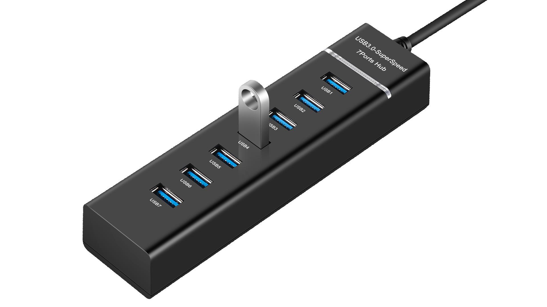 USB HUB 7 PORTS 3.0 WITH ADAPTER 4