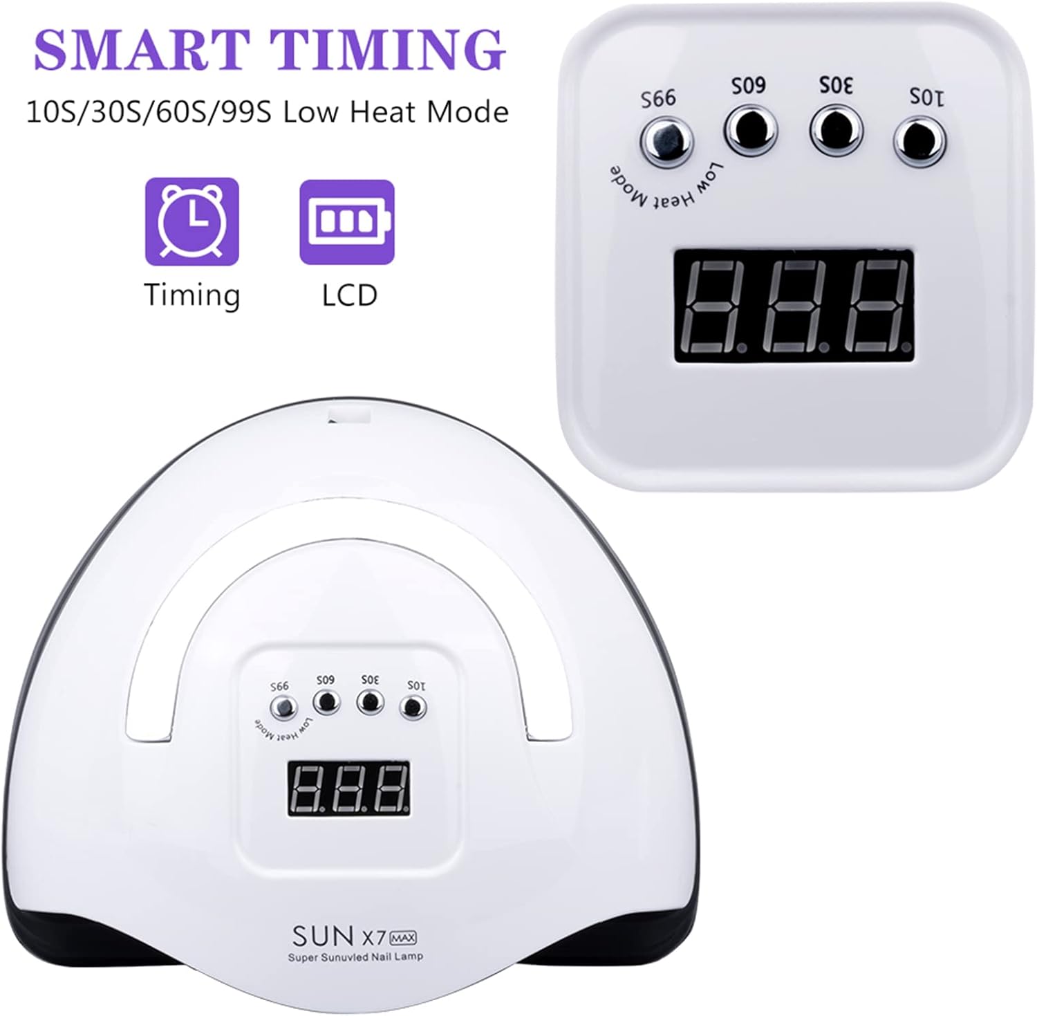X7 MAX UV LED PROFESSIONAL NAIL LAMP 180W 5