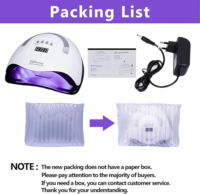 X7 MAX UV LED PROFESSIONAL NAIL LAMP 180W 6