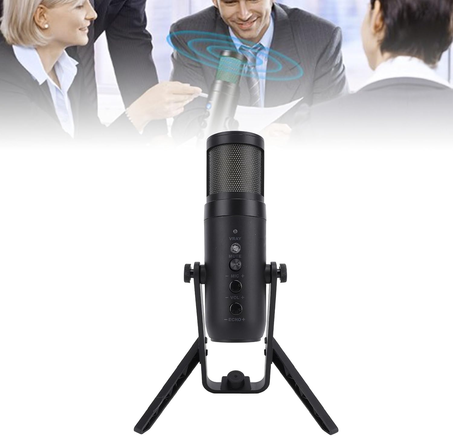 MICROPHONE WITH TRIPOD USB RGB GAMING 5