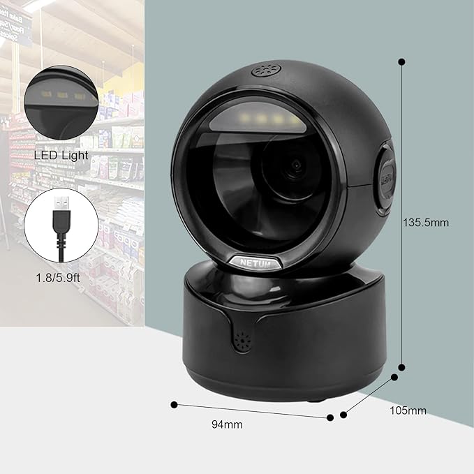BARCODE READER 2D OMNI DIRECTIONAL USB NETUM