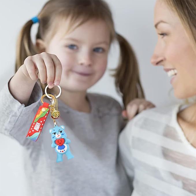 KEYCHAIN COLORFUL CARE BEARS COLLECTION 4