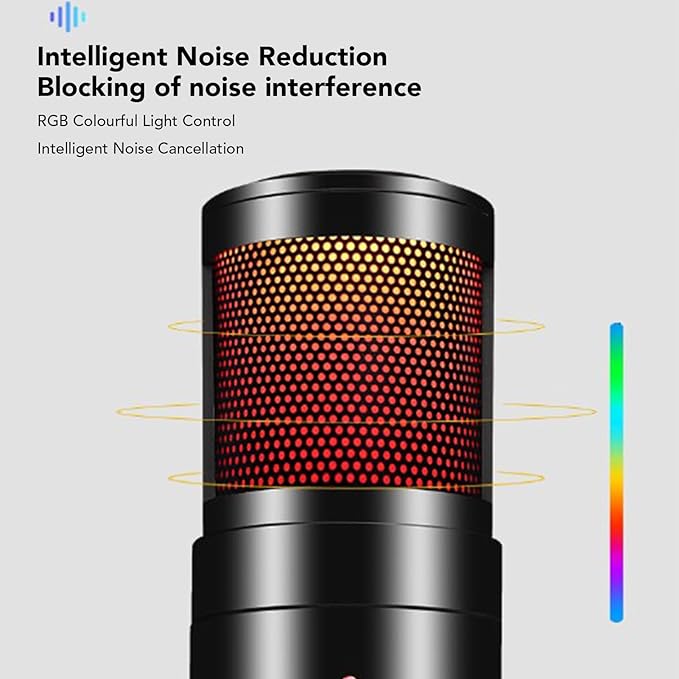 MICROPHONE WITH TRIPOD USB RGB GAMING 3