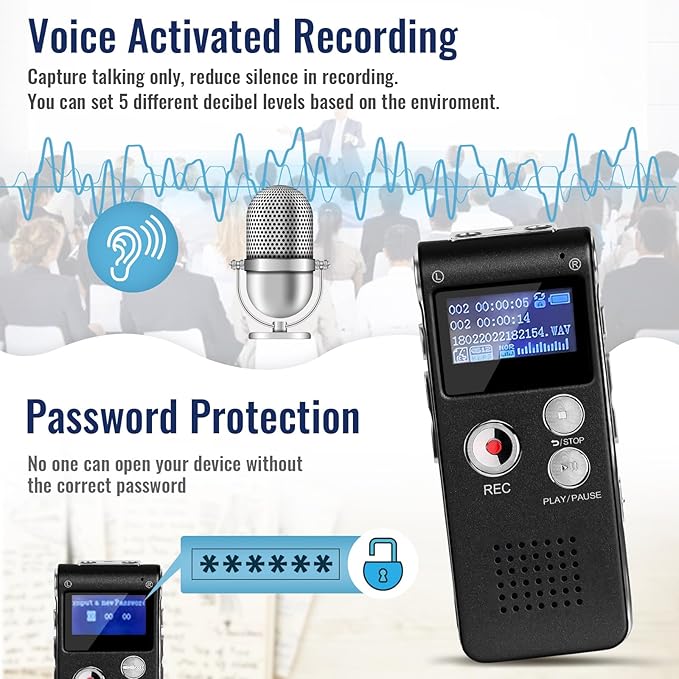 DIGITAL VOICE RECORDER 32G SK 4