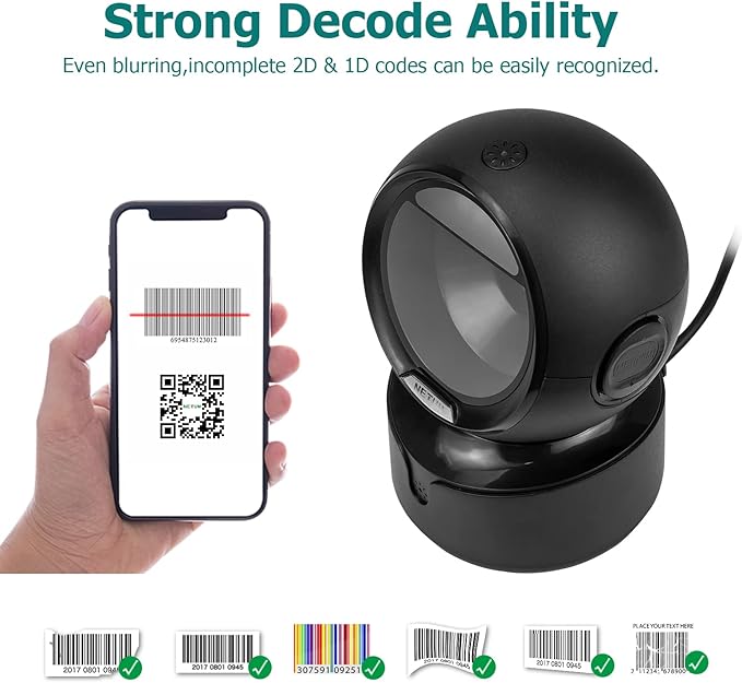 BARCODE READER 2D OMNI DIRECTIONAL USB NETUM 2