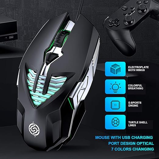 K-SNAKE WIRED OPTICAL MOUSE Q1 3