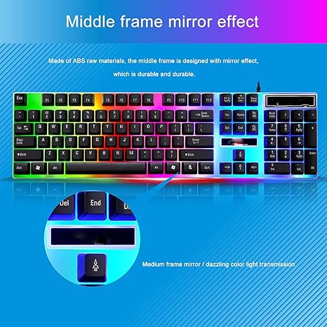 GTX350 RGB GAMING KEYBOARD & MOUSE SET USB WIRED 3