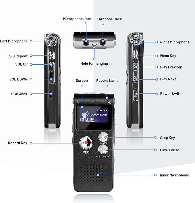 DIGITAL VOICE RECORDER 32G SK 5