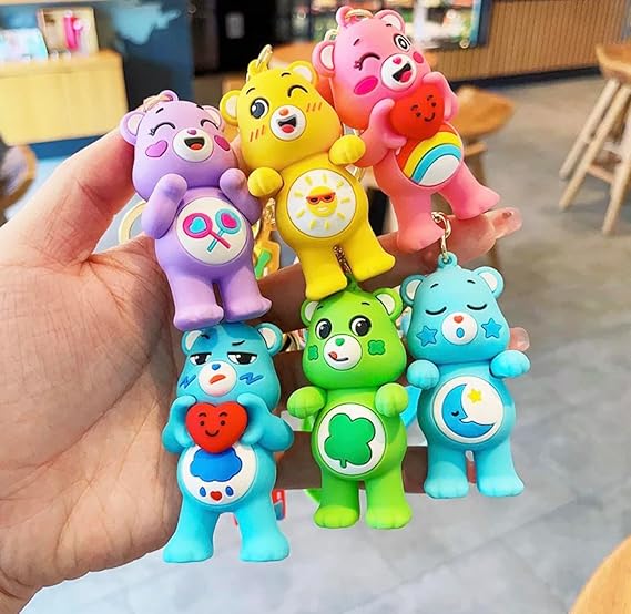 KEYCHAIN COLORFUL CARE BEARS COLLECTION 2
