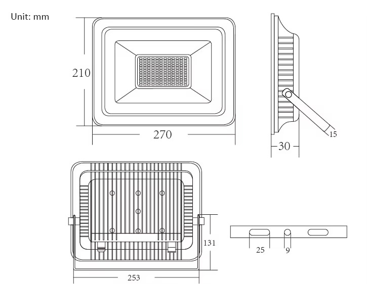 Hcsmx X100 Led Flooglight 220v Warm Yellow 2