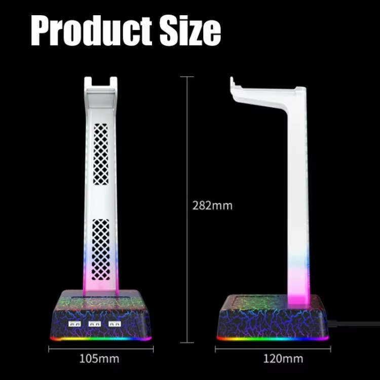 RGB GAMING HEADSET HOLDER STAND Z3 3