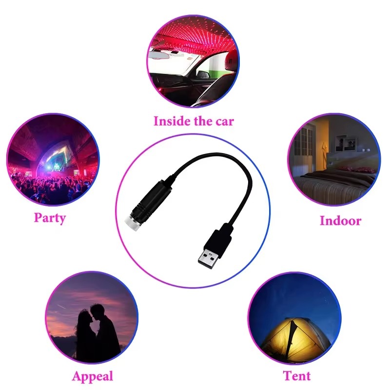LASER STAR DECORATION LAMP USB 5