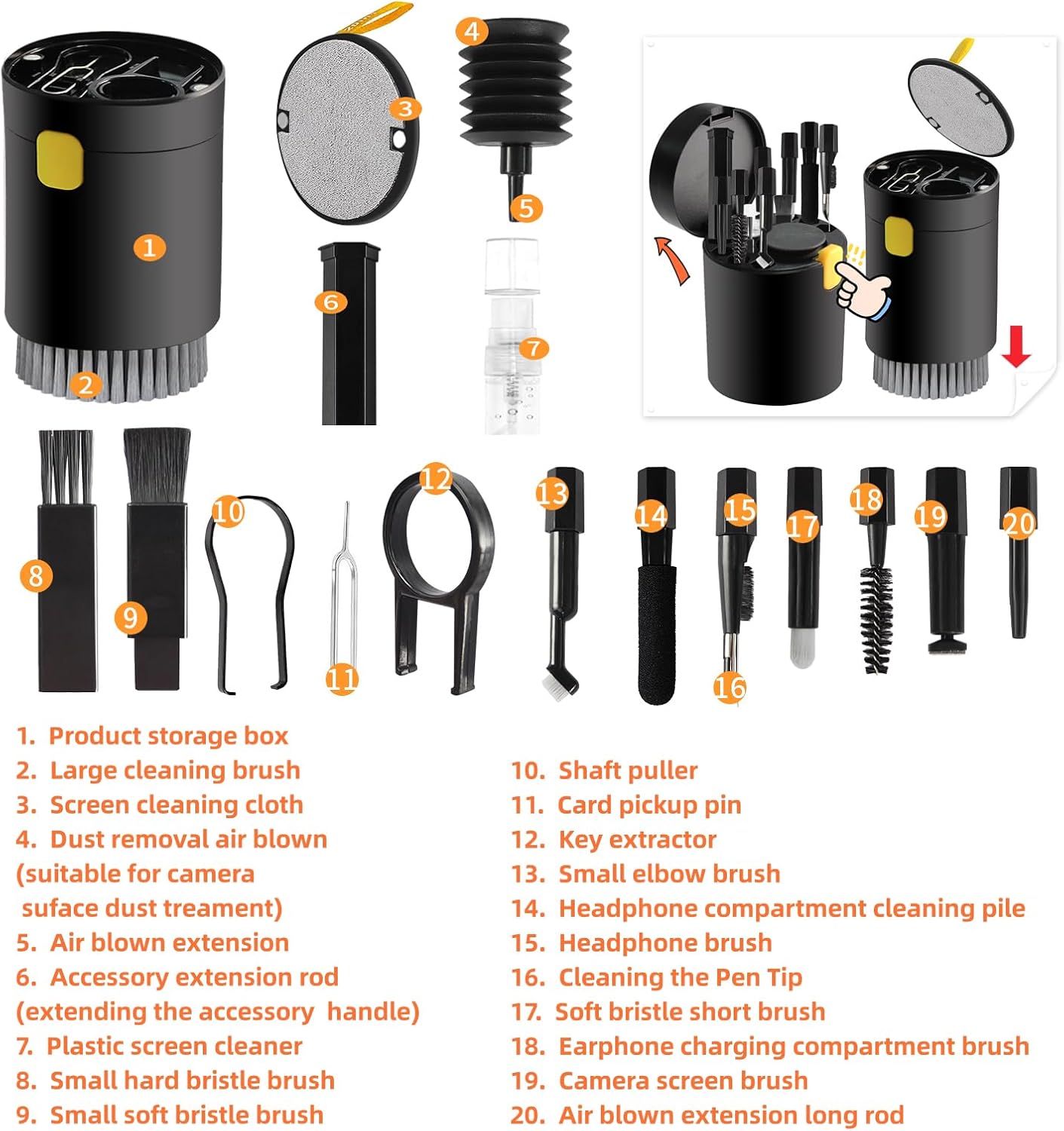 20 in 1 Multipurpose Cleaning Kit Q20 4