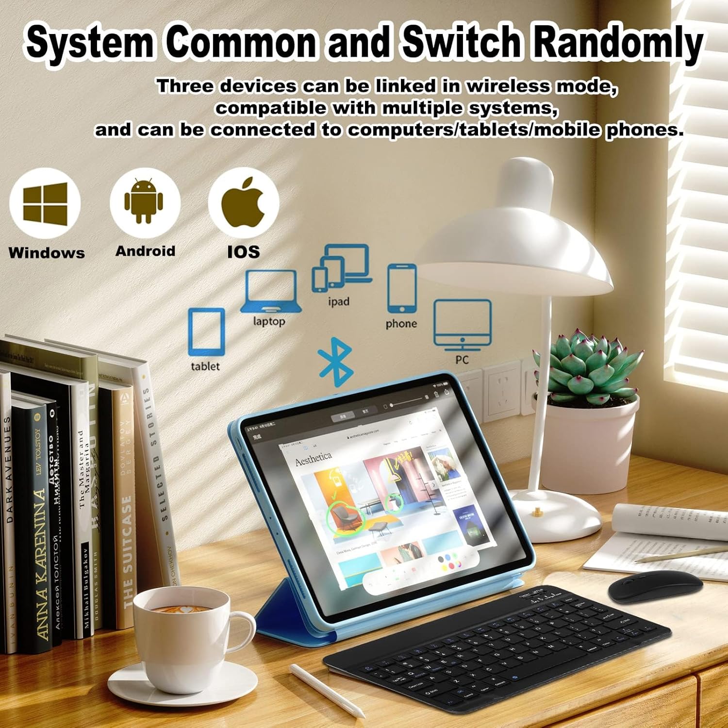 78-Key Wireless Keyboard and Mouse Combo 5