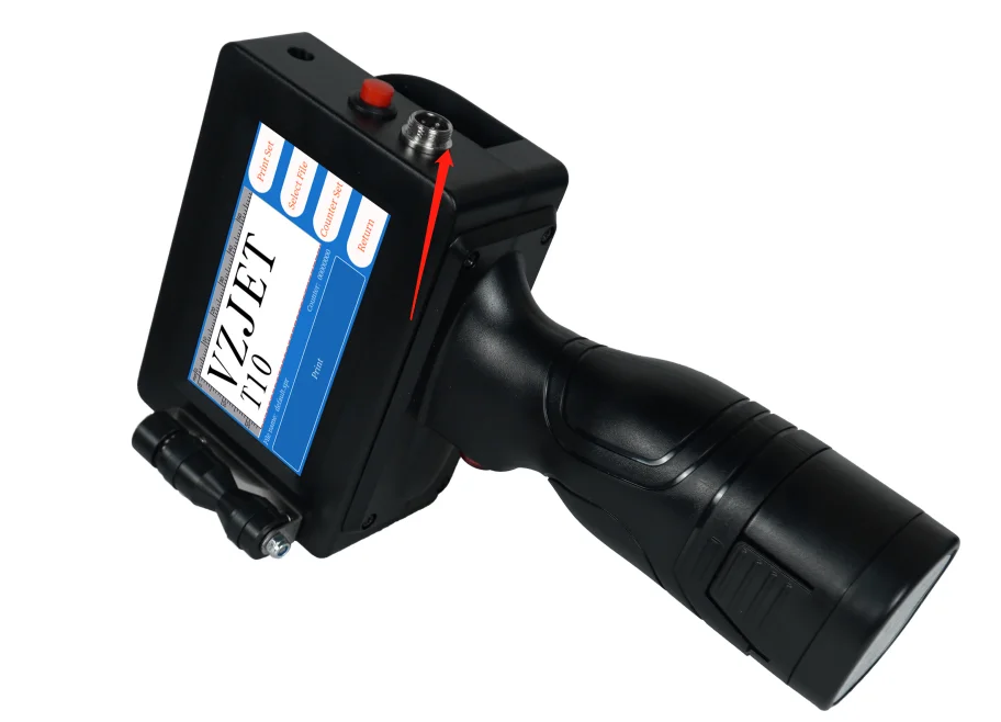 Printer T10-N Hand Held Time Date Logo Barcode QR Code Stamping Machine Battery Operated
