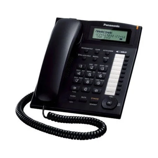 Panasonic Corded Landline Phone with Caller ID & Speakerphone white