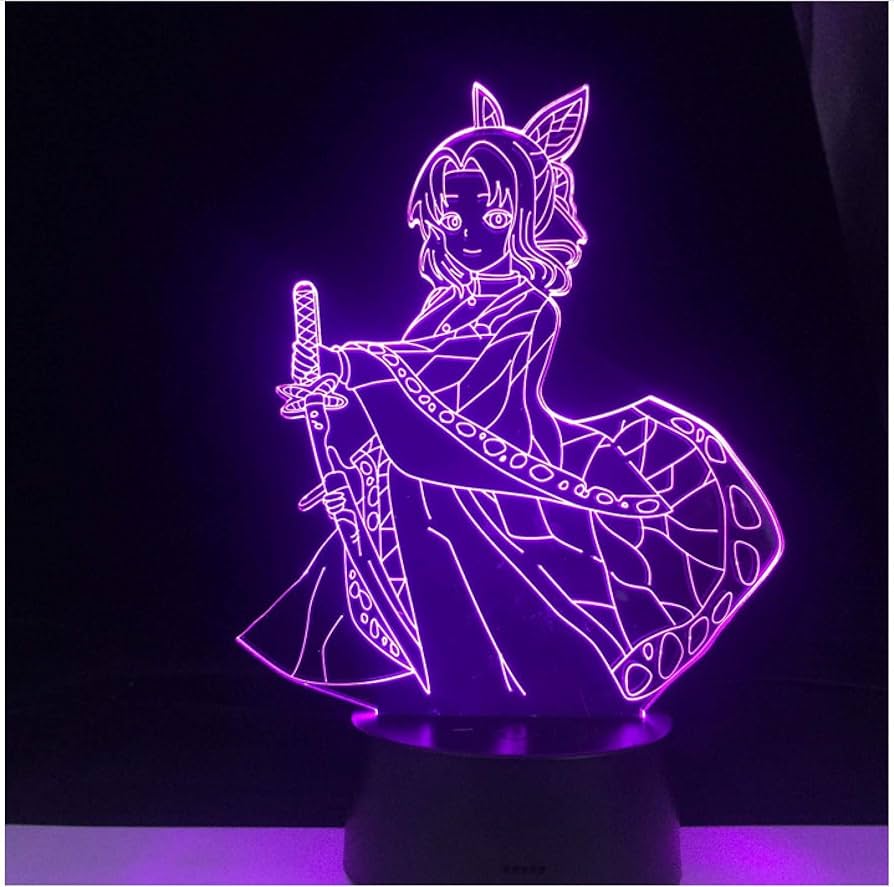 Shinobu Kosho - Demon Slayer Original 3D Anime Night Light Lamp LED